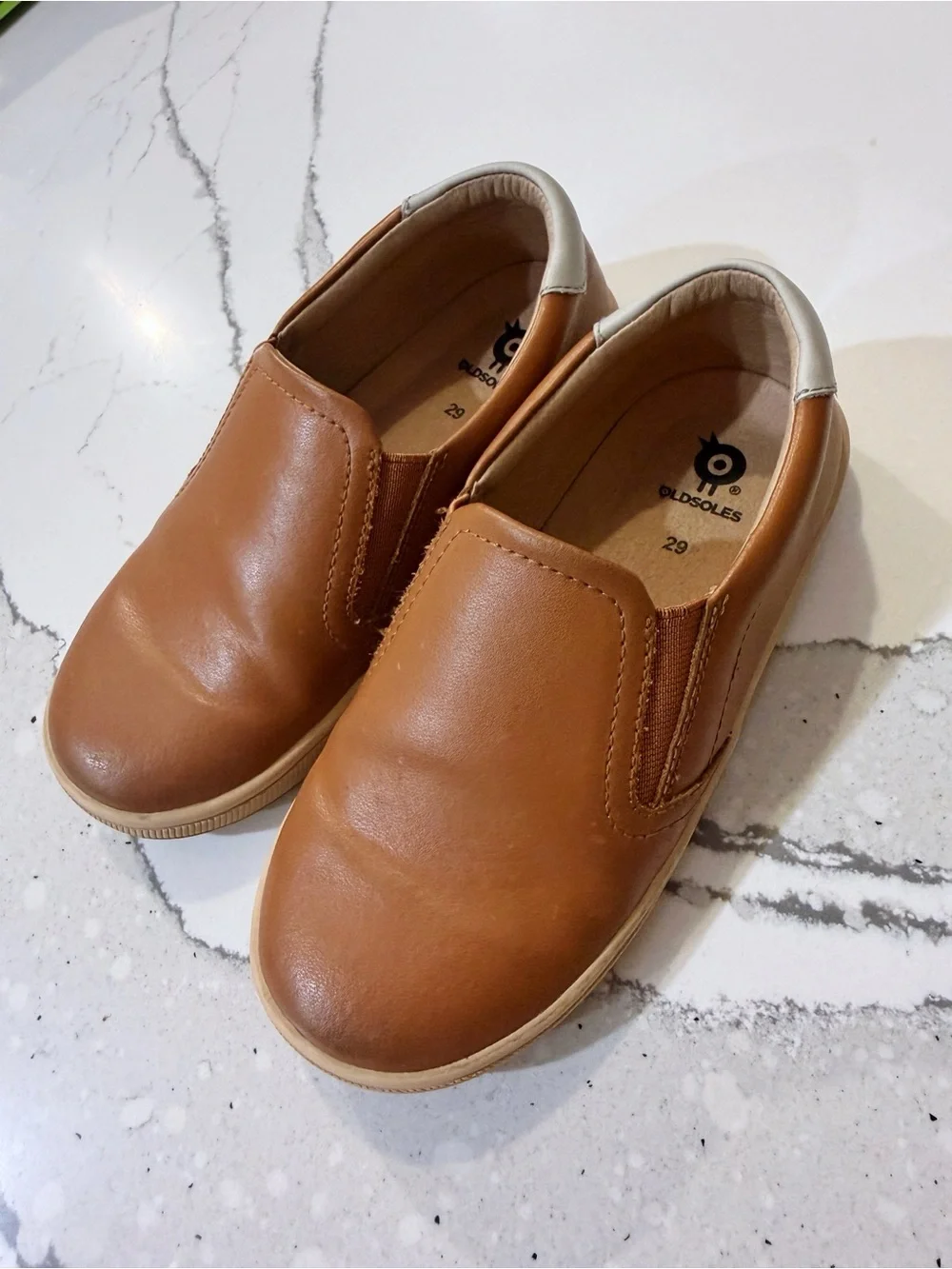 Old Soles Toddler Slip-On Dress Shoes in Brown